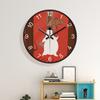 Cute Cartoon Wall Clock Round Simple Quartz Clock Bedroom Children's Living Room Analog Clock No Ticking Home Decor 8 10 12 Inch