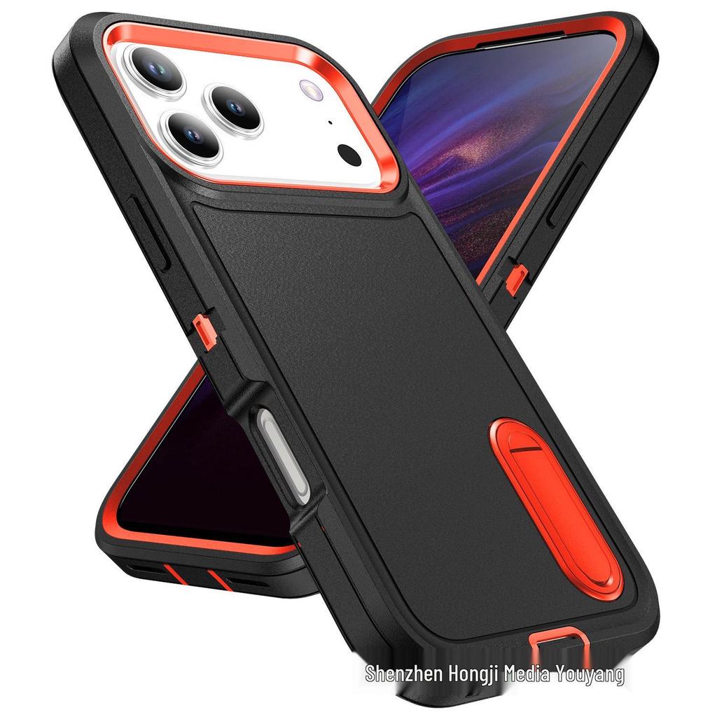 Apple iPhone 17 & Google Pixel 9 Defender Case: Three-Proof, Drop-Proof, Invisible Stand