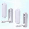 4PCS Folding Coat Hooks, Foldable Wall Hooks, Heavy Duty Zinc Alloy Wall Hook Space-Saving Design