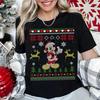 Cute Mickey Mouse Santa Claus Ugly Christmas Winter Holiday Tshirt
