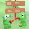 Green Frog Squeeze Toy With Popping Tongue Soft Elastic Texture For Kids Party Favors Stress Relief