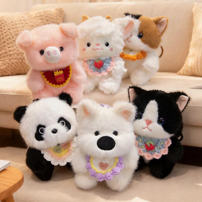 Cute Cute Animal Panda Penguin Pendant Plush Toy Doll Girl Bag Keychain Pendant Cloth