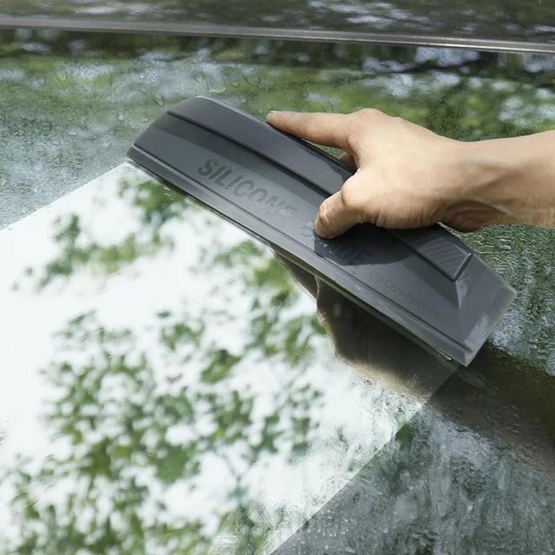 Flexible Soft Silicone Handy Squeegee Non-Scratch Car Wrap Tools Water Window Wiper Drying Blade Auto Clean Scraping Film Scrape