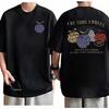 One Piece Devil Fruits TShirt Unisex Fun Anime Graphic Print Pure Cotton Crew Neck Casual High Street Tops For Men Women