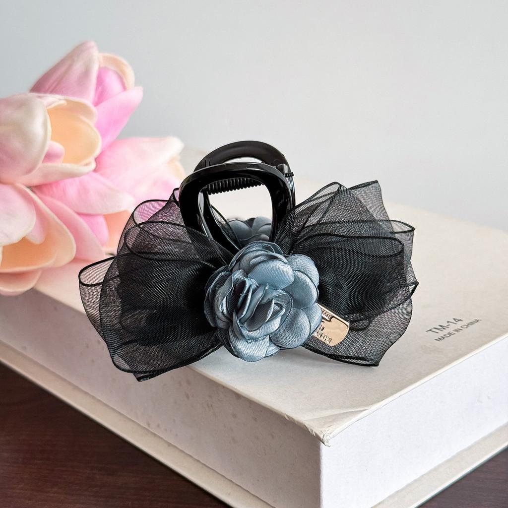 Elegant Rose Hair Clip In Mixed Material For Stylish Women Perfect For Spring 2024 Fashion