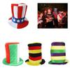 Julycostume Top Hat Pillbox Hat for Children Cocktail Tea Party Headwear Exquisite Flags Julycostume for Halloween