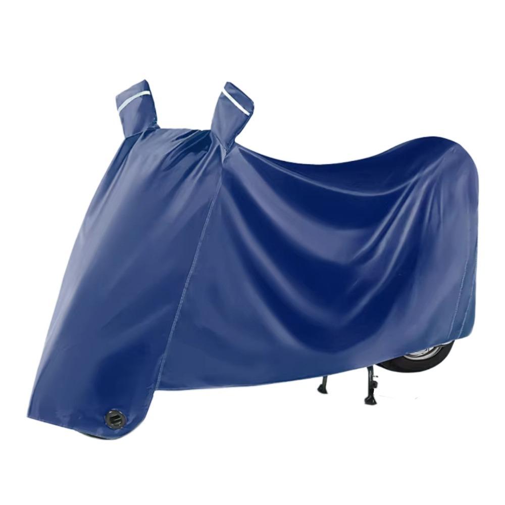 

Single Double Person Electric Vehicle Rain Cover Cycling Rain Jacket Suit Motorcycle XL темно-синий