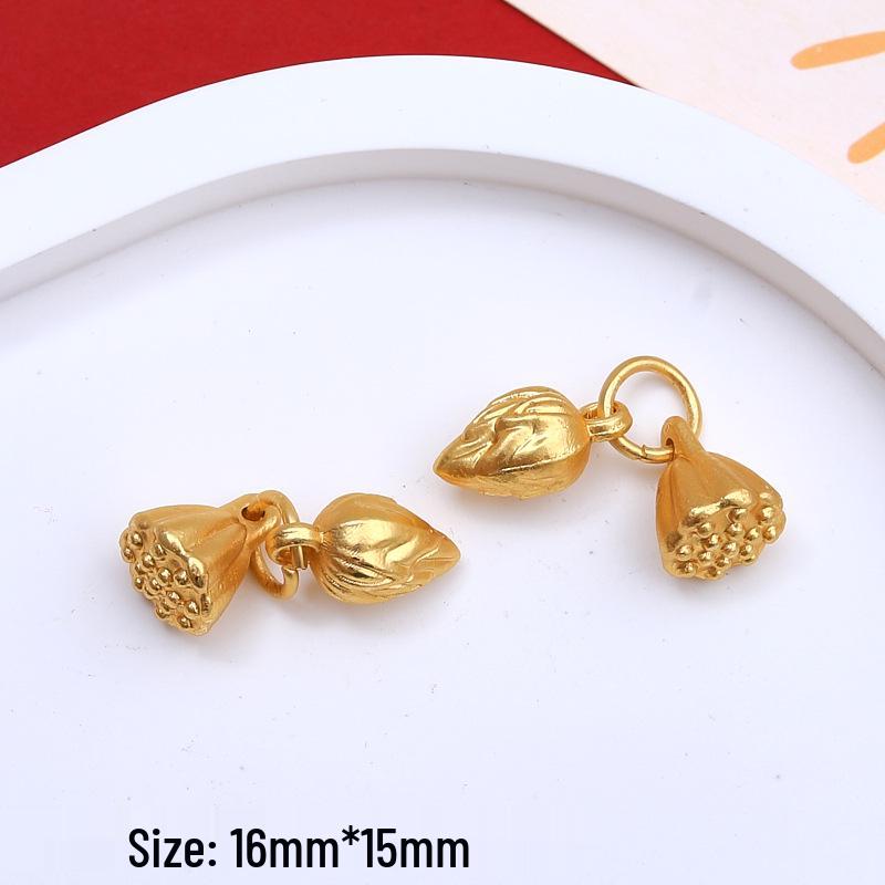 Chinese Style Wealth & Treasures Pendant: Alloy Enamel DIY for Bracelets & Necklaces - New Year Gift