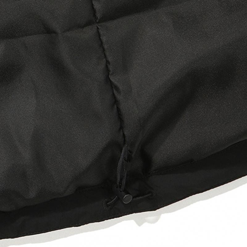 Penguin Knit Sleeve Puffer  Black 