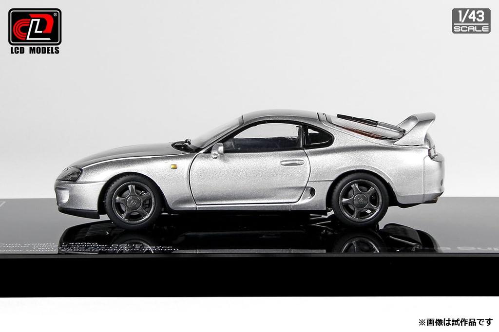 LCD Model Scale Toyota Supra A80 Silver Finished Model LCD43009SI 1/43