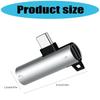 Aluminum 3.5mm Adapter Dual Adapter 2 in 1 Audio Splitter Sound Converter Simultaneous Charging Headphone Adapter For Earphone