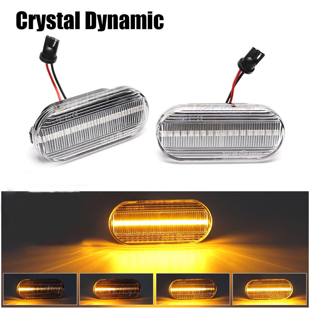 2 pezzi Indicatori di direzione dinamici a LED Luce di posizione laterale Lampada per VW Volkswagen Bora Golf 3/4 Passat 3B Polo 6N Sharan Vento T5 SEAT Ibiza