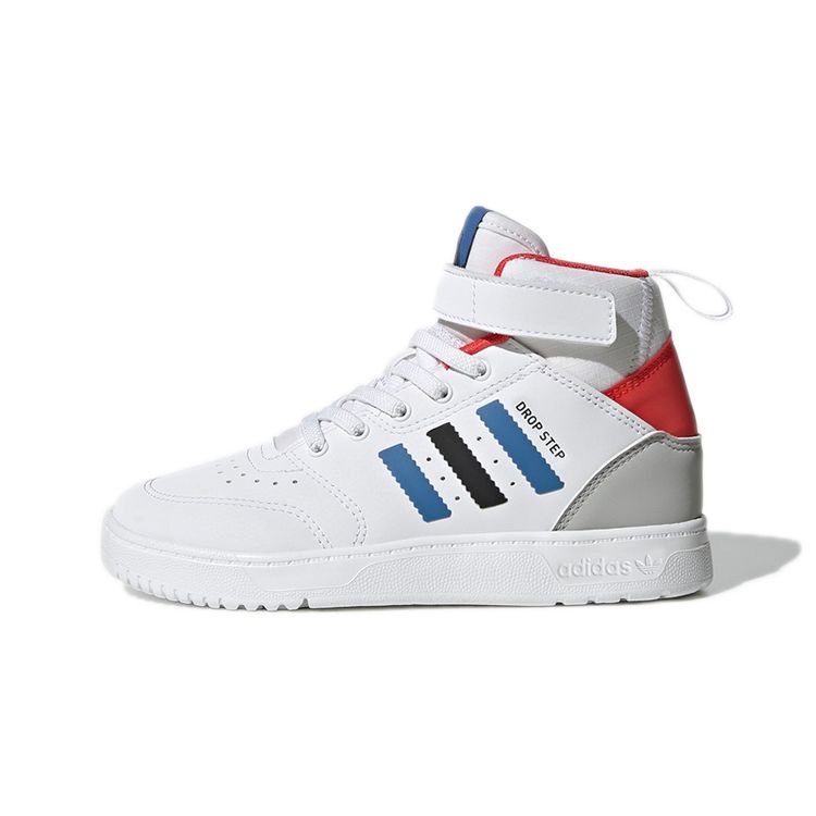 Adidas Originals Drop Step 360 C Comfortable High-Top Kids Skate Shoes Kids Sneakers White H05618