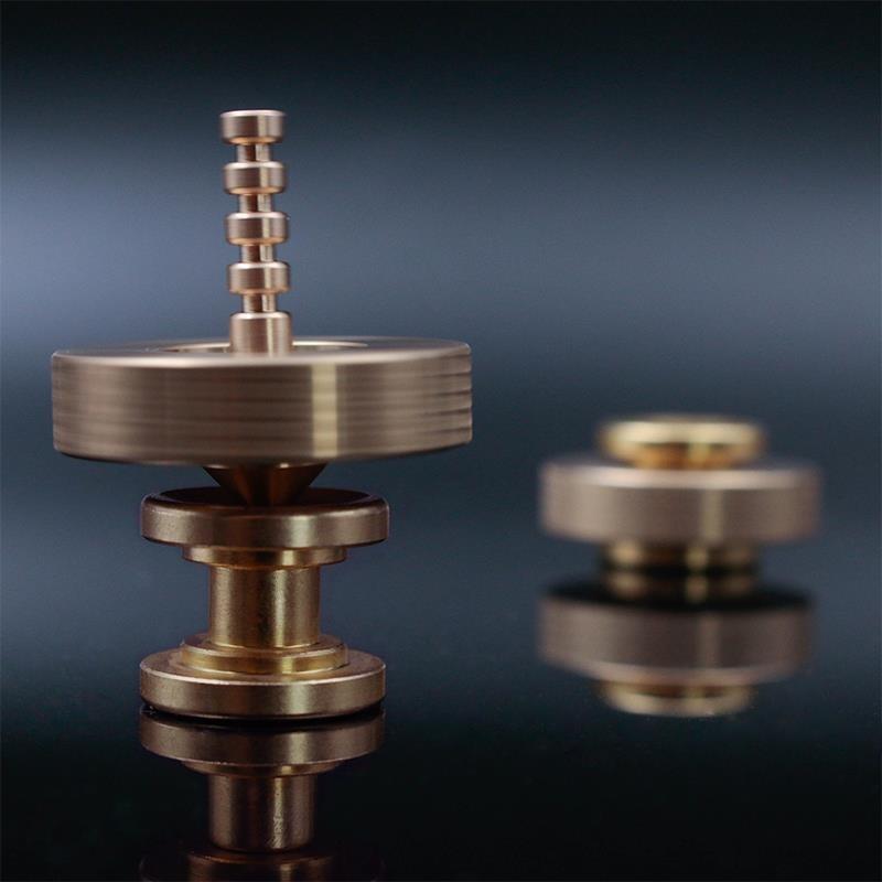 Novel Fidget Spinner Fingertip Ballet Without Resistance Small Whirlwind Metal Bearing Relieve Stress For Adults Kids Boys Gift