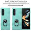 Rugged Armor Magnetic Car Ring Holder Case For Samsung Galaxy Z Fold 7 6 5 4 3 2 PC Camera Lens Non-Slip Anti-fall Protect Cover