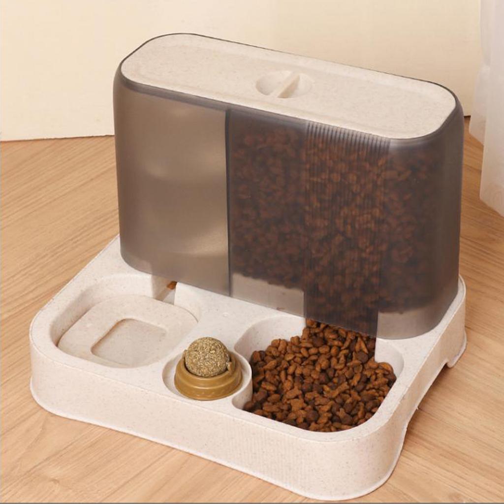 Cat Water Bowl Moderate Capacity Removable Double Pets Water Food Bowl for Pets