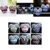 Sparkling Red Car Air Vent Perfume Crystal Design Flower Scent Long-lasting