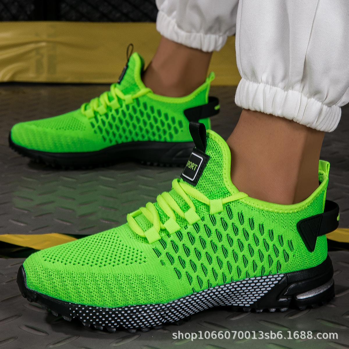 

Men s casual sports shoes soft sole lightweight square dancing fitness shoes fashion travel dad shoes running shoes breathable 48 зелёный