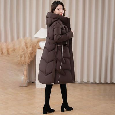 Cappotto Piumino Lungo Invernale da Donna Caldo Giacca Ispessita Vestibilità Slim Antivento Capispalla alla Moda Casual