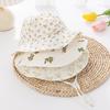 Baby Cotton Bucket Hats New Children Sunscreen Outdoor Caps Boys Girls Print Panama Hat Unisex Beach Fishing Hat For 3-12 Months