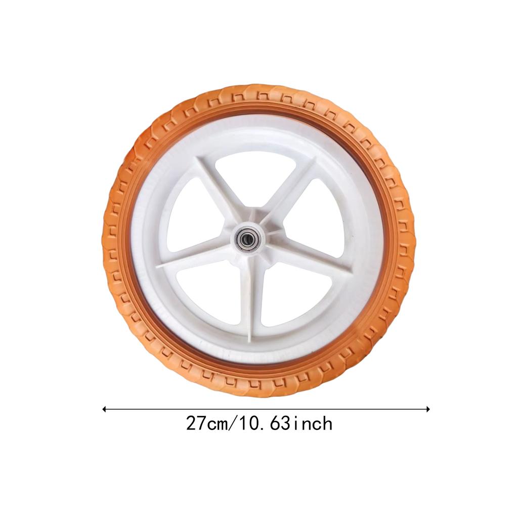 2Pcs Bike Replacement Wheel Kids Balance Bikes Wheels Airless Tire Low Noise Strong Grip Accessories Requiring for Balance Bikes