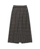 Pluna Studio Classic Check Long Skirt_Black