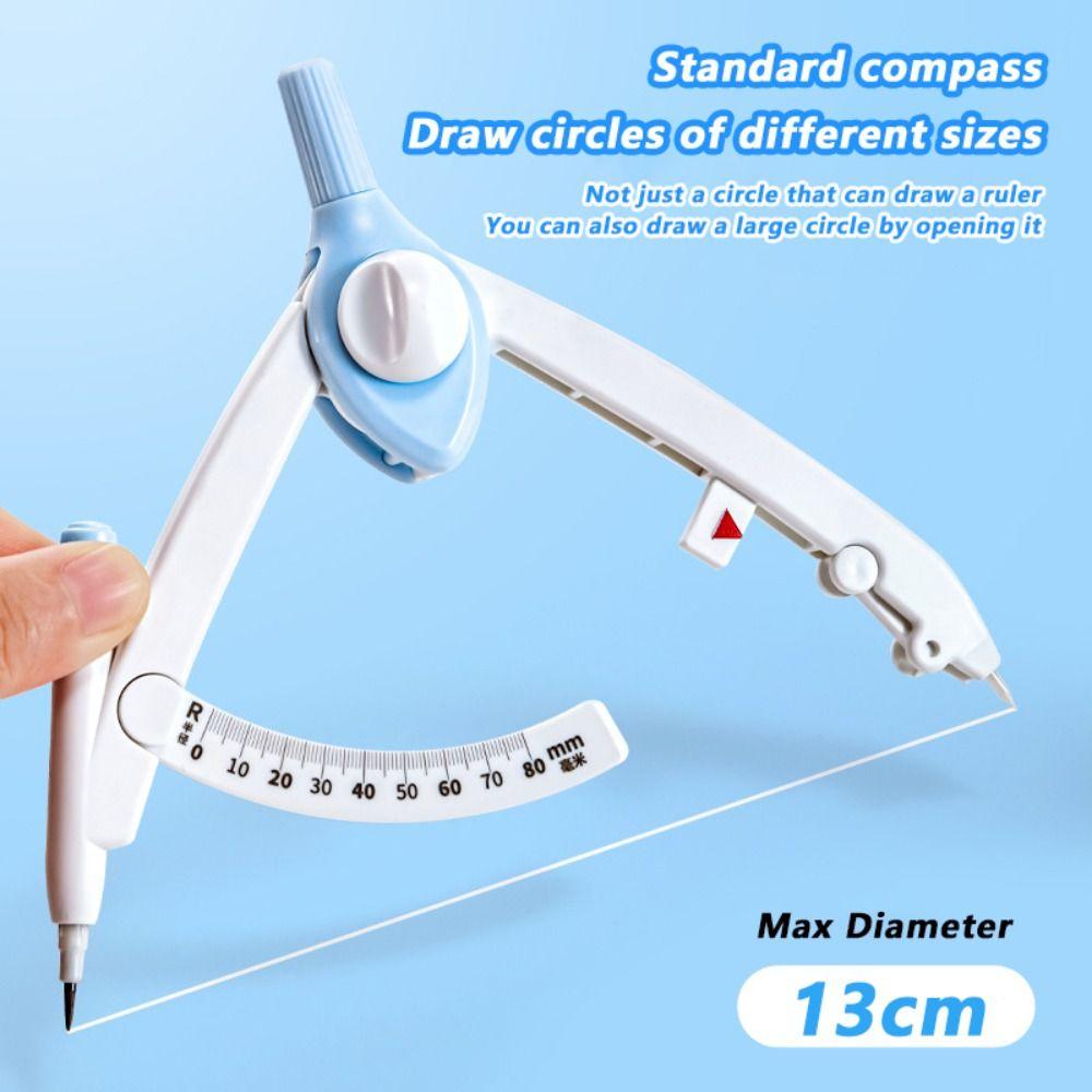 With Scale Digital Display Compass 1-13cm Diameter Drawing Circles Tool  Students Use