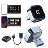2'si 1 Arada Kablosuz Adaptör Hızlı Otomatik Bağlantı Mini USB Dongle Kablolu Olanı Kablosuz Hale Getirir Arabalar İçin Bluetooth Uyumlu Otomatik Adaptör iPhone İçin Ve İçin