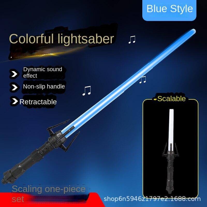 Christmas laser sword Star Wars luminous toy retractable toy Laser stick Flash stick Children's sword
