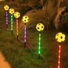 Yousheng Solar Soccer Light Outdoor, 8 Modes Color Changing Football Garden Stake Light, Waterproof Landscape Lamp for Yard Patio Lawn, Sports Fan