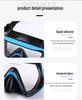 Maschera da Immersione in Silicone per Bambini e Adulti con Snorkel - Lente in Vetro Temperato HD, Montatura Grande
