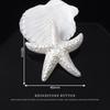 Hand-Sewn Irregular White Conch Shell Decorative Buttons for Skirts and Shirts