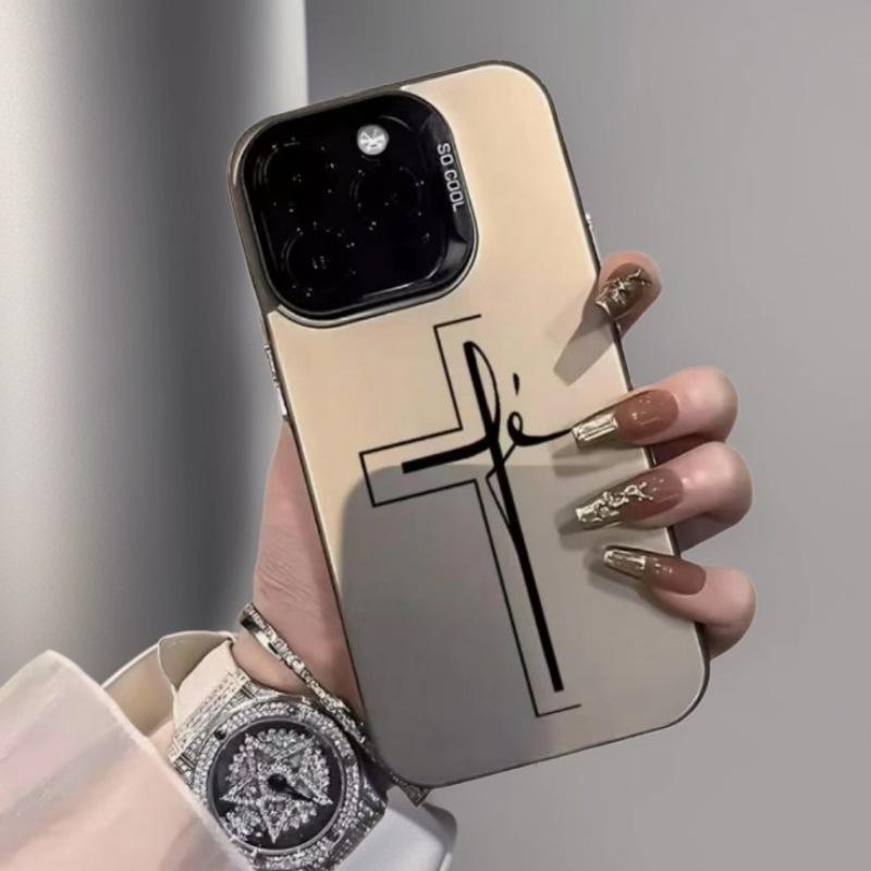 The new cross is suitable for Apple 17Promax mobile phone case iphone16 yuan gas case 15 Europe and America 1413.