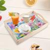 Diamond Painting Wooden Tray with Handle Diamond Art Painting Wooden Serving Tray Serving Platter for Home Dining and Parties