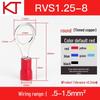 Kaisheng Round Pre-insulated Copper Terminal Lug RV1.25-3.5-4-5-6-8-10-12