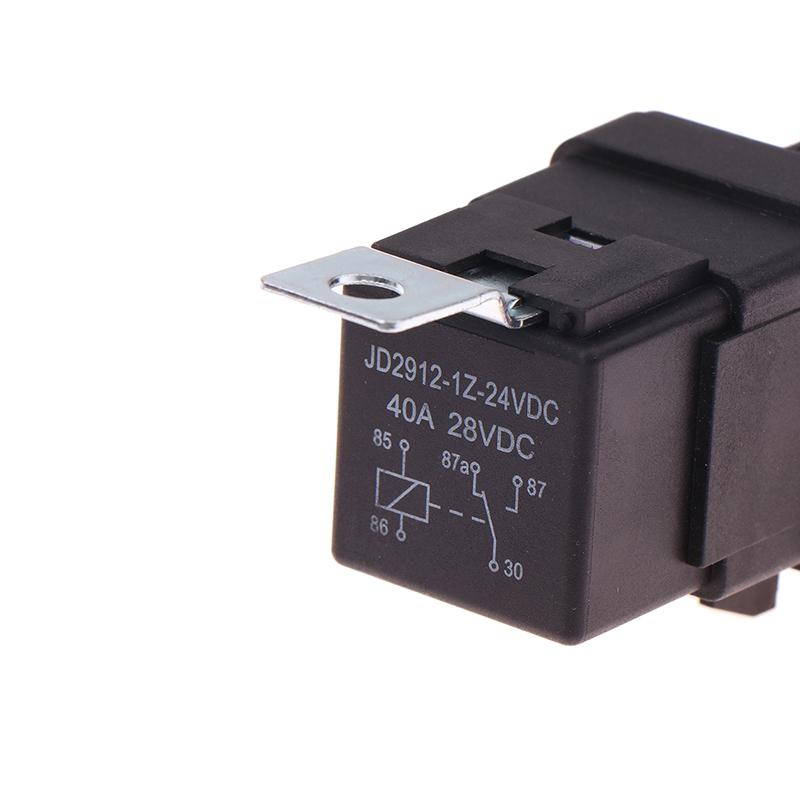 1 Set Car Relay With Socket Dc 12/24V 40A 4/5Pin Amp Waterproof Relay Harness Tinned Copper Wires 5-Pin Spdt For Boat Auto Fan