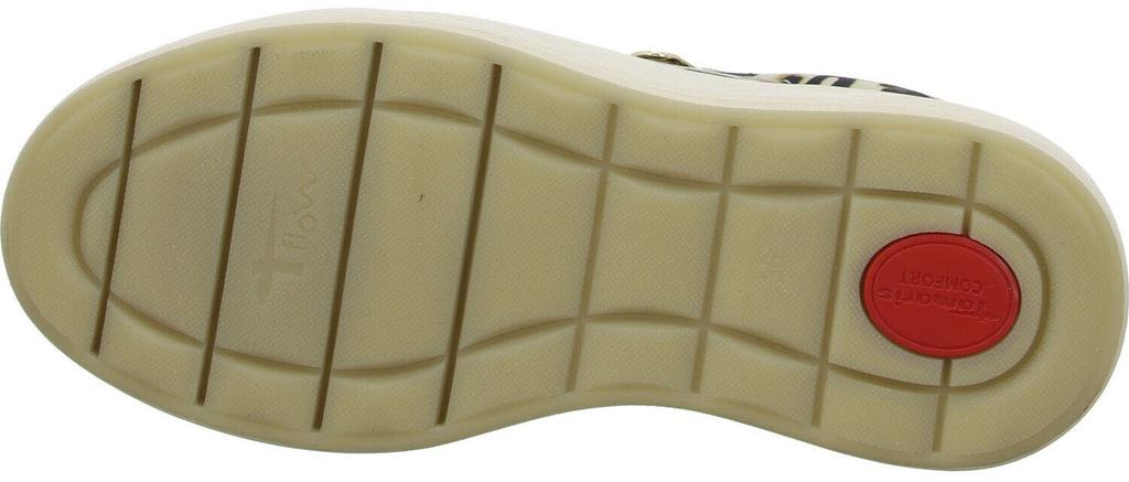 Кроссовки Tamaris на платформе с молнией из разноцветного леопарда