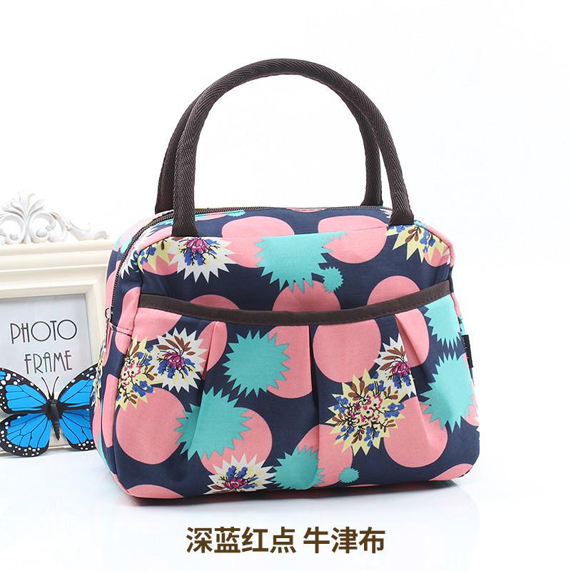 

Ручная тканевая сумка Женская легкая ручная сумка Сумка для мамы Сумка для бенто Водонепроницаемая многокарманная повседневная портативная маленькая тканевая сумка Средняя length 24cm * width 14cm * height 18cm