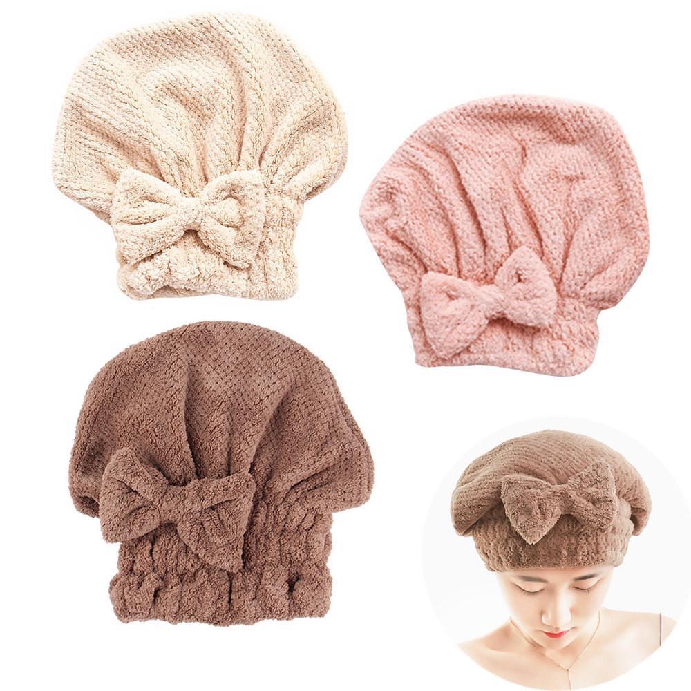 Bow dry hair cap Hair quick dry shower cap uygun fiyatlı satın alın