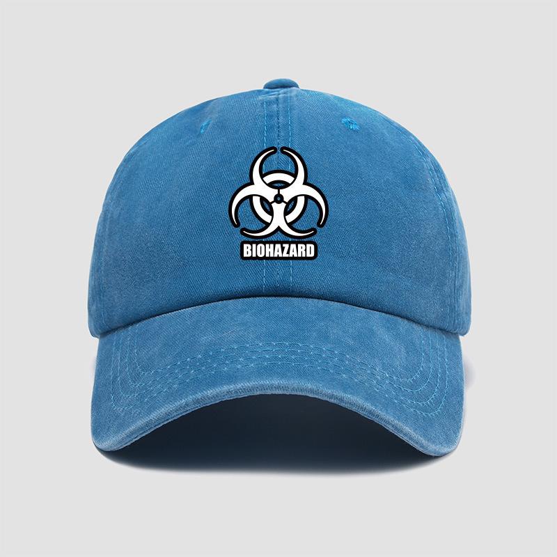 Ensemble T-shirt Manches Courtes et Casquette Style Coréen Resident Evil Marchandise Film Jeu Chinois Haut Doux Casquette de Baseball Réglable