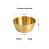304 Stainless Steel Gold & Silver Dipping Sauce Cup, 1.4 oz Round Snack Bowl