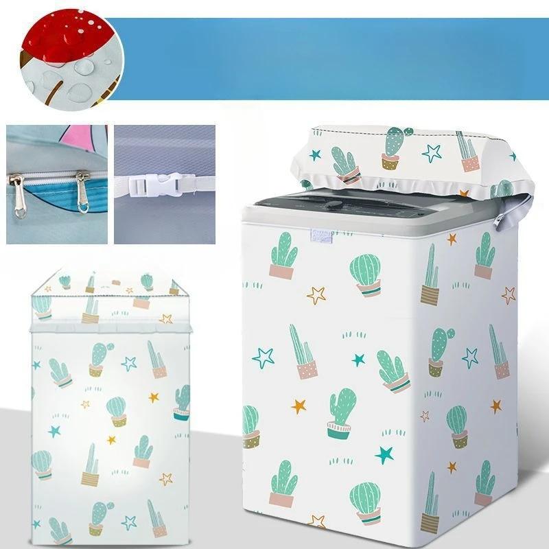 Capa para Máquina de Lavar com Abertura Superior, Capa Impermeável e Protetora Solar, Capa Protetora contra Pó, Pano de Cobertura Isolante Térmico Totalmente Automático