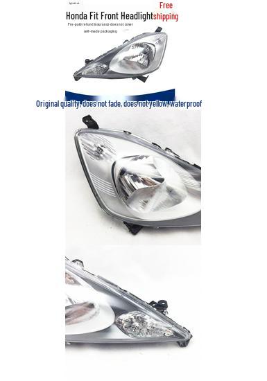 2008-2010 Fit Hatchback Headlight Assembly for Second Generation Models Premium, Left Driver Side