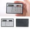 Solar Card Calculator Ultra-thin Handheld Office Computer Student Mini Pocket Calculator