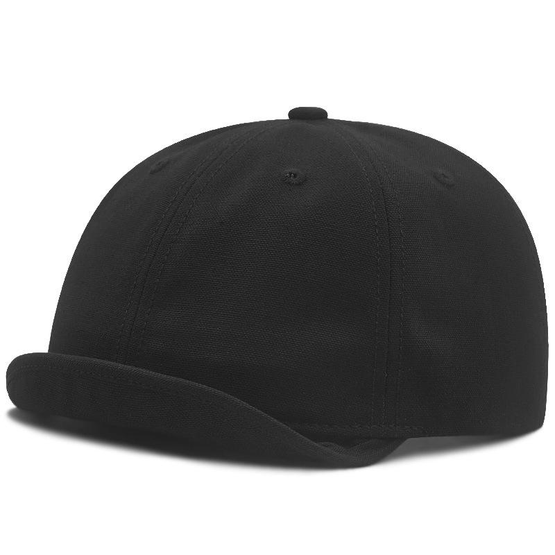 

Big head circumference short brim hat Turned brim hat Men s large ultra-short brim small hat shows a small face New personalized soft brim hat L（58-60cm） чорний