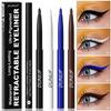 Waterproof Matte Blue Eyeliner Gel Pencil Ultra-fine Smooth Quick Dry Non-Smudge Easy Wear Black Brown White Eyeliner Pen Makeup