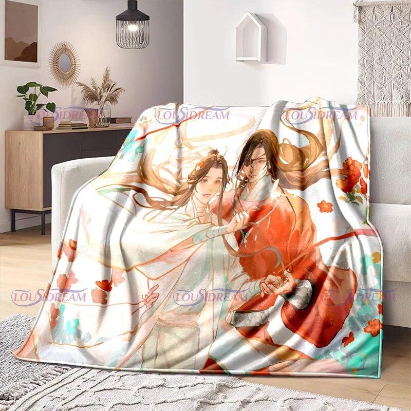 Benzi desenate Desene animate Mo Dao Zu Shi Wei Wuxian Pătură de flanel Canapea Fată Căldură Acasă Lan Wangji Pătură Cadou Personaliza lenjerie de pat femeie