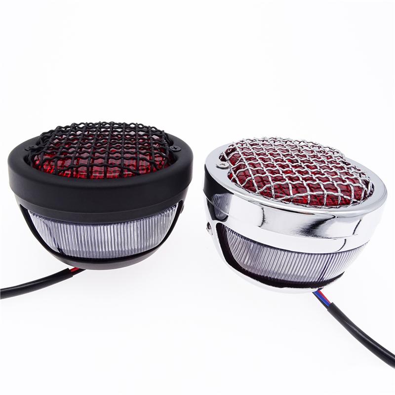 Univerzální motocykl zadní brzda červená+bílá LED koncové brzdové světlo Ozdobná svítilna SPZ Pro Kawasaki Suzuki Honda Pro Harley