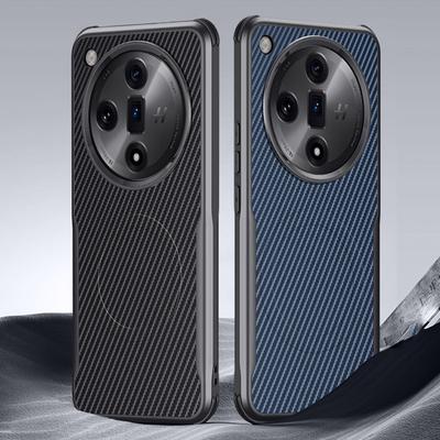 Für Magsafe Kevlarfaser Magnetische Handyhülle Für Oppo Find X7 Ultra Kabelloses Laden Magsafing Stoßfeste Hülle Für OPPO Find X7 Ultra Handyhülle