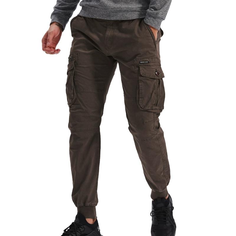 2025 Herbst Herren Cargohose Herren Baumwolle Sweatpants Mode Herren Jogger Sport Lange Hose Mann Baggy Taschen Hose